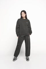 25SS ピグメントベーシックロゴジョガーパンツ チャコール