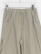 Soluna Parachute String Shirring Wide Banding Pants