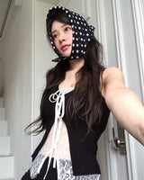 mica square dot scarf