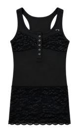 レース スリーブレス[BLACK]