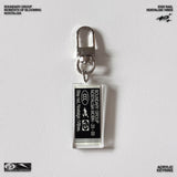 Nostalgic Vibes Acrylic Keyring (Black)