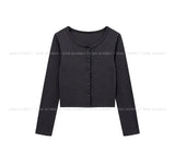 Eka Ribbed Crop Cardigan set