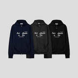[CROP ITEM] スリムフィットジャージフードジップアップ(3color)