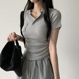 Tote span snap pocket short sleeve
