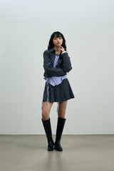 MILD CROP BLAZER / CHARCOAL