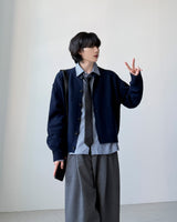 Looney ラウンドクロップカーディガン