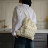 Check String Back Pack - Green