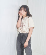 UNISEX メッセージエンブロイダリーT
