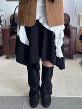 LAP FLARE SKIRT