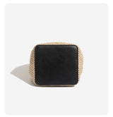 Mini rattan basket shoulder crossbody bag