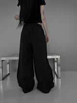 under nylon shirring pants (2color)