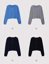 #OB ペンダントビスコースニットラウンドカーディガン (8color)