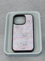 [MADE] Puffy kitty glass bumper case