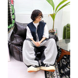 ワイドポケットコントラストバルーンパンツ