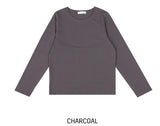 [U-BASIC] シルケットラウンドコットンロングスリーブ