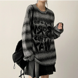 ENK ヒップストリート ダンガラ リブ ロングスリーブ Tシャツ