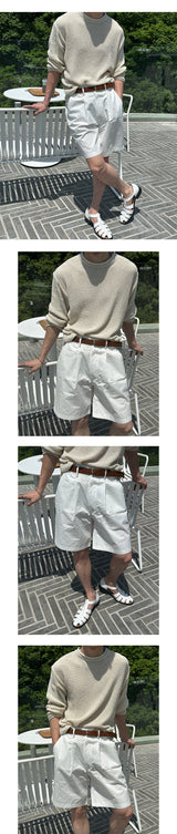 [S/S] Hazzi boucle linen round neck knit(4color)