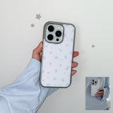 [MADE] [+MagSafe] スターリットブルームフォーンケース (グラスシルバーバンパー)