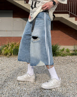 Labon Track Bermuda Denim Pants