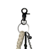 shot plait keyring (beige)