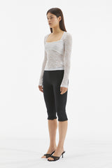 LACE SQUARE TOP /  WHITE