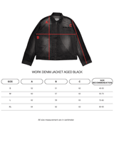 Work Jacket Denim - Aged Black