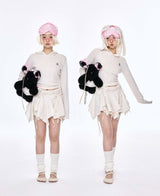 Bunny Girl Tee Beige
