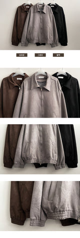 Oz Banded Suede Jacket