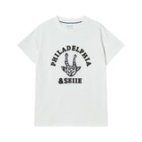 デビルアップリケTシャツ スリムフィット アイボリー