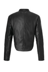 Bella leather jacket - black