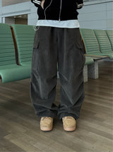 LOG CORDUROY CARGO PANTS