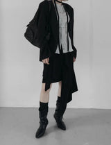 Bio Collarless Maxi Jacket
