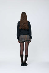 EIRIN WOOL CARDIGAN / CHARCOAL