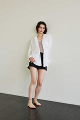 LUMINOUS OVERSIZED SHIRT / WHITE