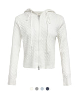 Soft Cable Hoodie Zip-Up