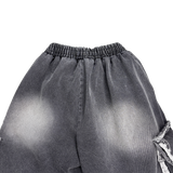 cut-off big pocket shorts