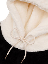 UNISEX Fake Fur Hooded Black (FCE4TS658M)