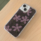 WILDFLOWERS MOHAIR HARD JELL CASE - PINK