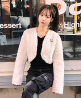 MOVRIN FUR BOLERO CARDIGAN (2Color)