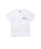 W フラワーセラーロゴ半袖Tシャツ ホワイト(CV2GMFT514A)