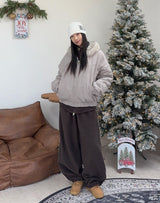Rat Fur Hooded Bomber Jacket