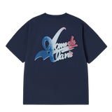 25SS フレンチスクリプトロゴショートスリーブTシャツ ダークネイビー