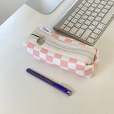 Clam ラウンドペンケース _ チェッカーボードピンク