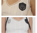  rirri New Arrival Class A Certified Baby Jacquard 100% Cotton Embroidered Lace Trim Undershirt