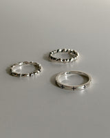Hove cross ring (silver) *1PCS