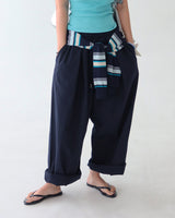 [UNISEX] Linen pintuck banding wide pants