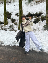 No.1024 dia wool20 ニットジップアップ (3色)