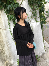 26FW★ [BAONHAUS] コイレン フリル ロングスリーブ Tシャツ