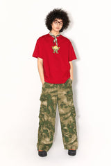Casual pants with personality, breathable, loose and multi-pocketed for spring and summer.