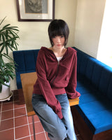 アン シャーリング ポケット フーデッド ジップアップ